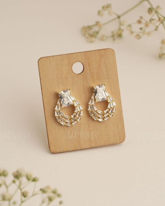 Gold Polish Trendy Imported Earrings ER 285