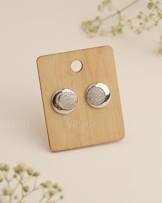 Rhodium Polish Trendy Imported  AD Earrings ER 283