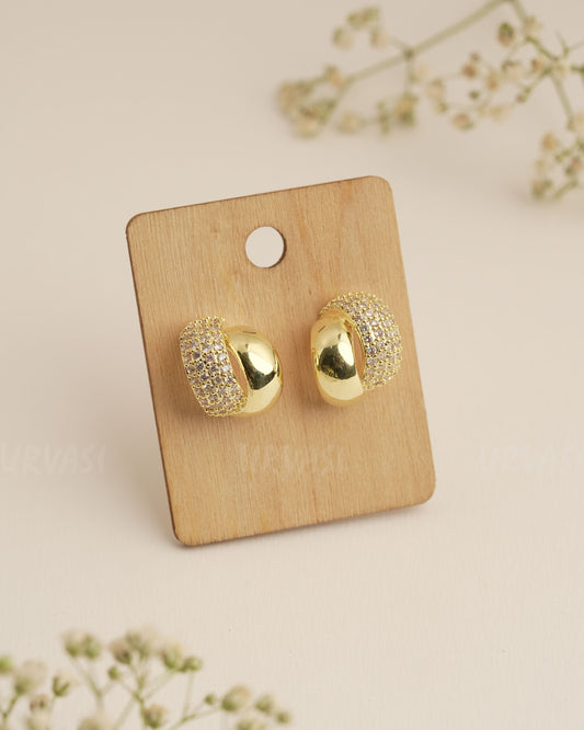 Gold Polish AD Trendy Imported Earrings ER 282
