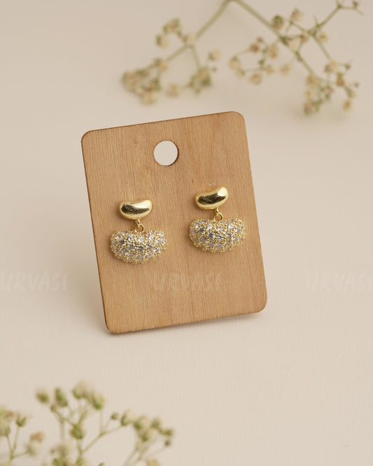 Gold Polish AD Trendy Imported Earrings ER 264