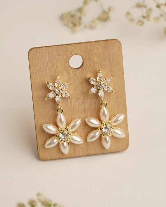 Gold Polish Trendy Imported Earrings ER 416