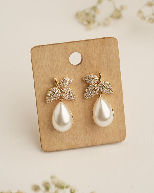 Gold Polish Trendy Imported AD Earrings ER 365