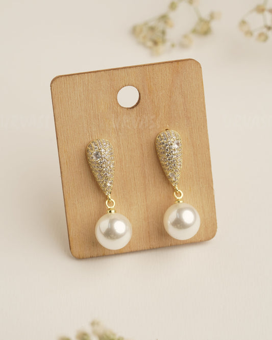 Gold Polish Trendy Imported Earrings ER 376