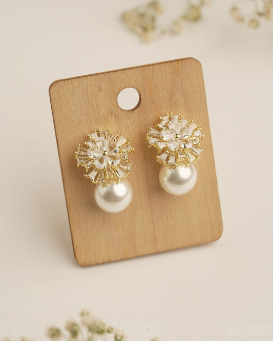 Gold Polish Trendy Imported Earrings ER 375