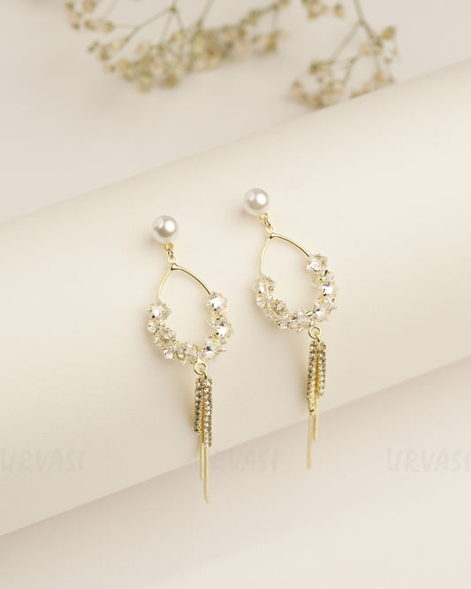 Gold Polish Trendy Imported Earrings  ER 406