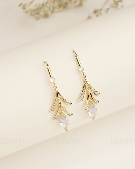 Gold Polish Trendy Imported Earrings ER 392
