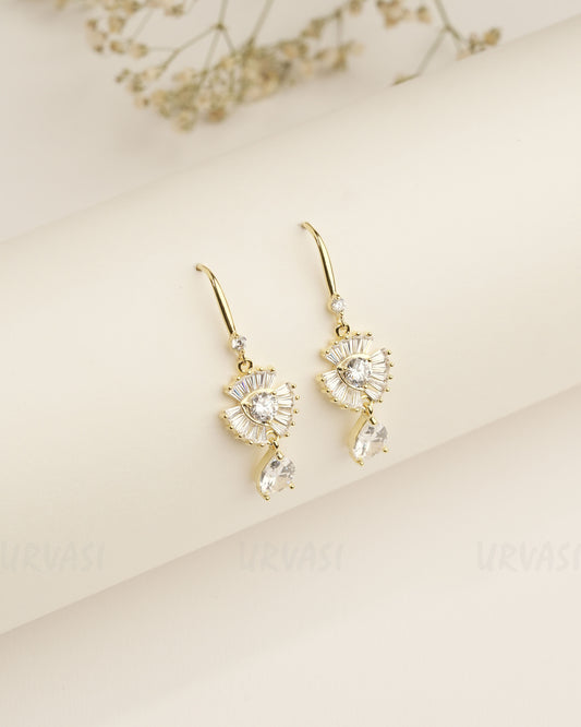 Gold Polish Trendy Imported Earrings ER 390