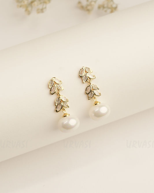 Gold Polish Trendy Imported Earrings ER 387