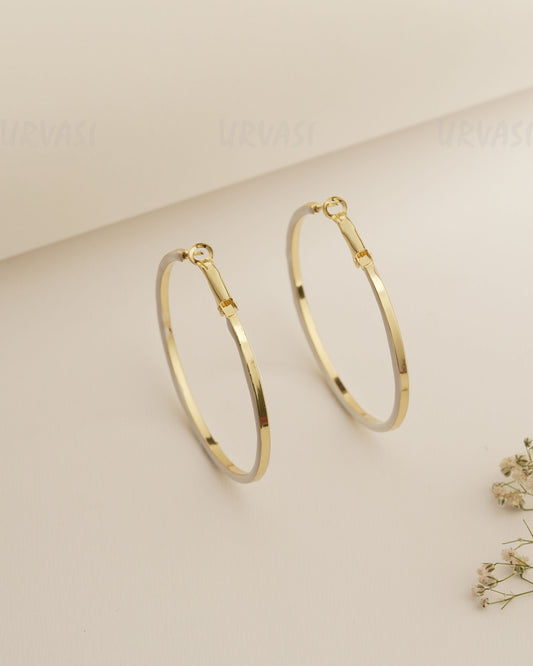 Gold Polish Imported Hoop Earrings ER 432