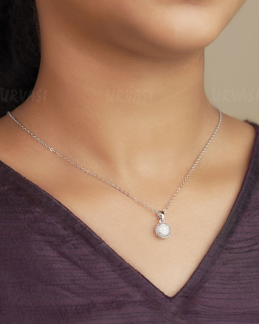 Rhodium polish AD Statement  Simple Chain SC 88