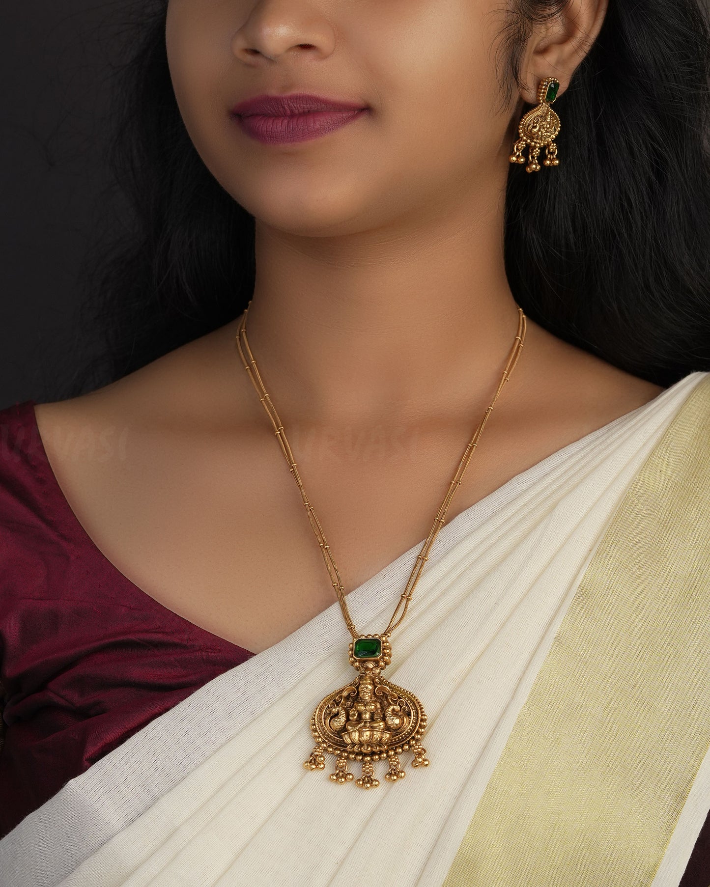 Gold-Toned Ananda Lakshmi Layered Necklace 1071