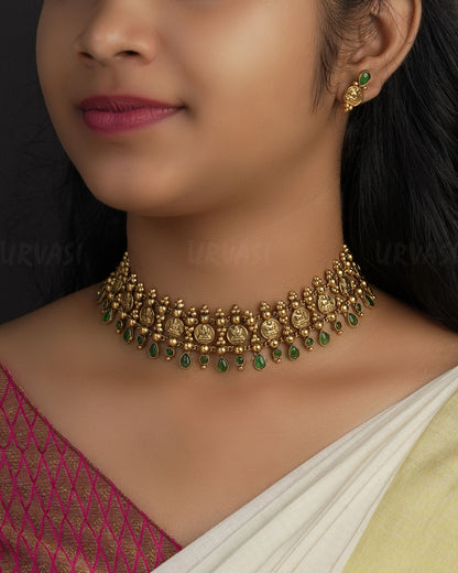 Gold-Toned Lakshmi X Kaasu Choker Necklace 1152
