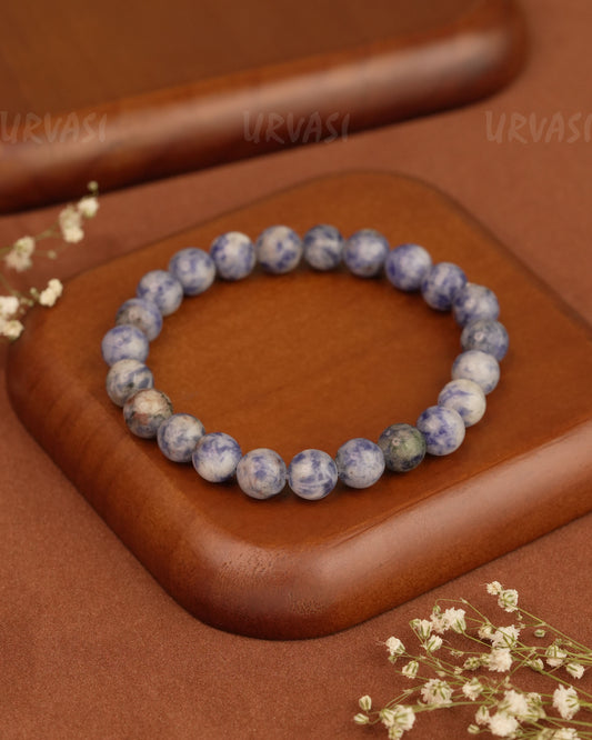 Hand-Made  Precious Sodalite Gemstone  Bracelet BR 03