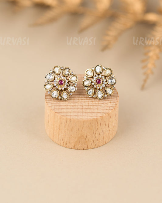 Mehendi Polish floral Stud Earrings ER 862