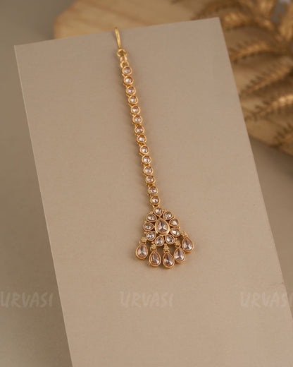 Gold-Toned Tear-Dropped Chutty  CH 97
