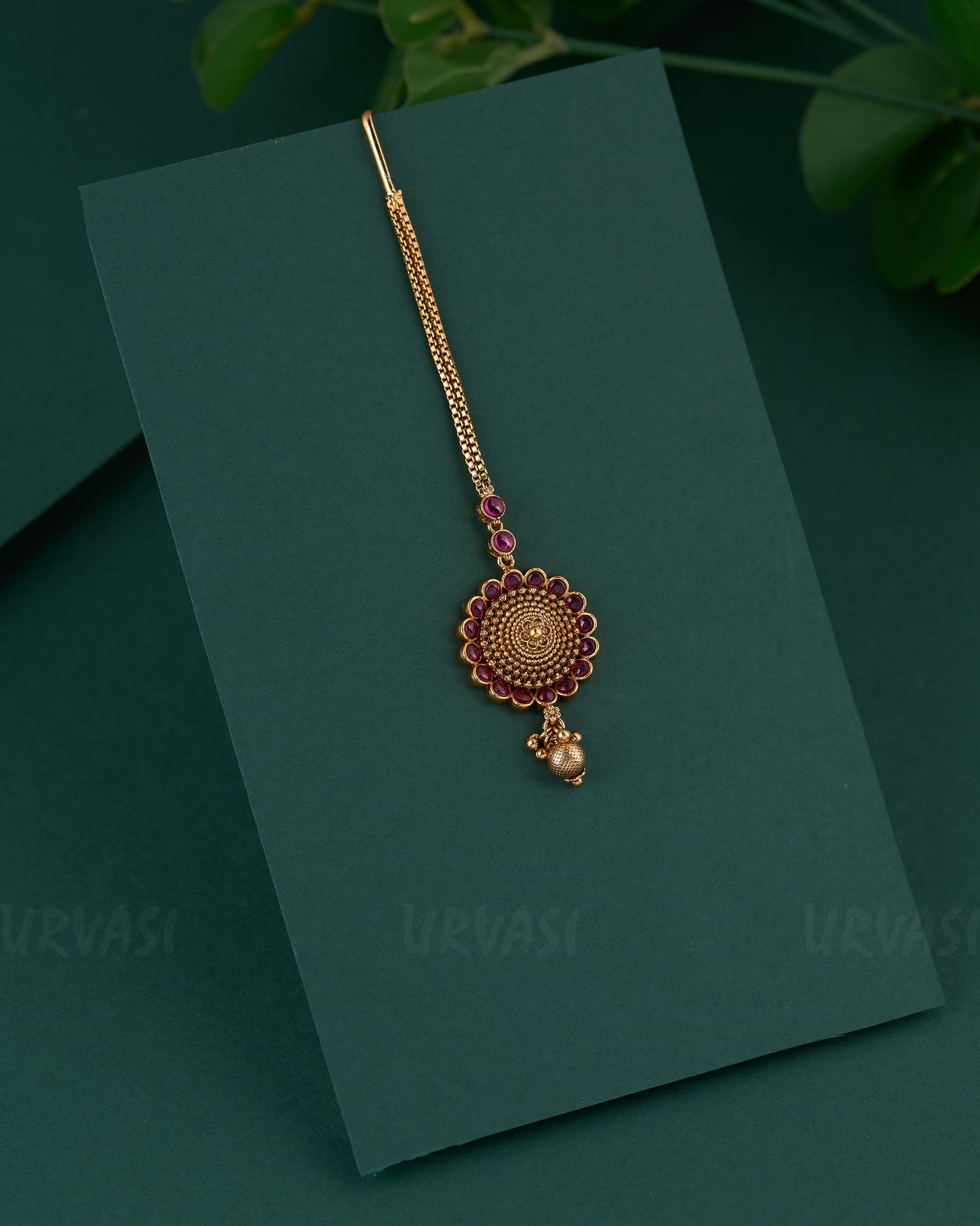 Gold-Toned Floral Simple Chutty CH 113