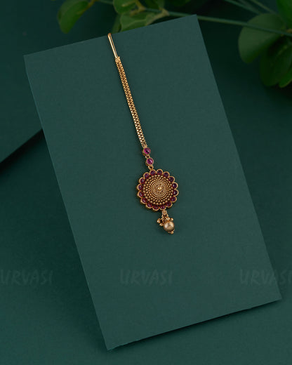 Gold-Toned Floral Simple Chutty CH 113