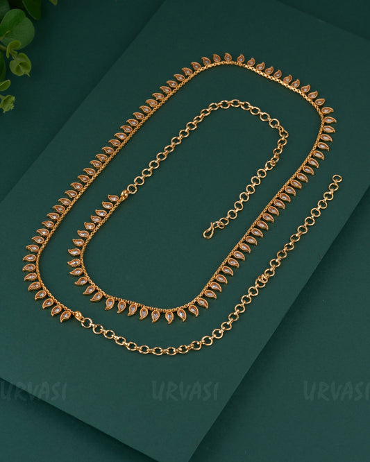 Gold-Toned Mango Designed Hip Chain HC 78