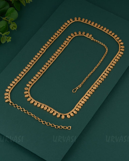 Gold-Toned Floral Hip Chain HC 81