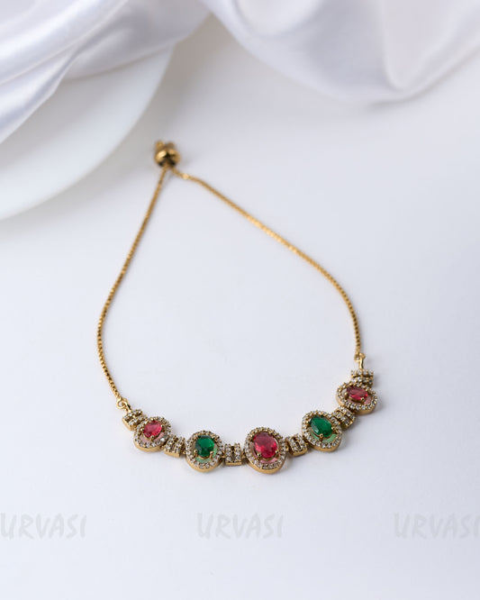 Mehendi Polish Stone-Studded Adjustable bracelet BR 41