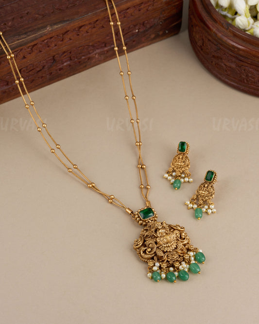 Gold-Toned Lakshmi Tempe Long Necklace 276