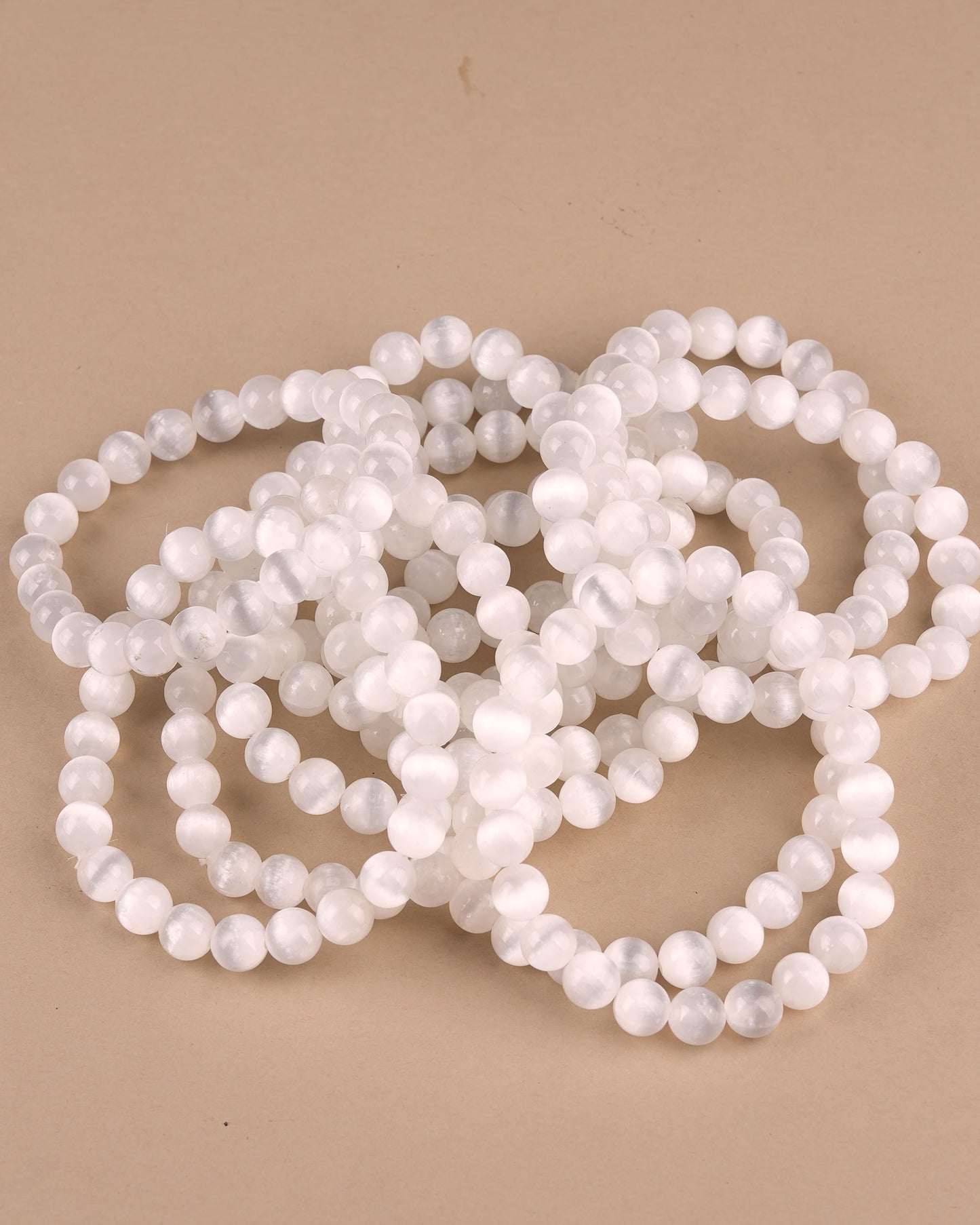 Hand-Made Natural Selenite Bracelet  BR 106