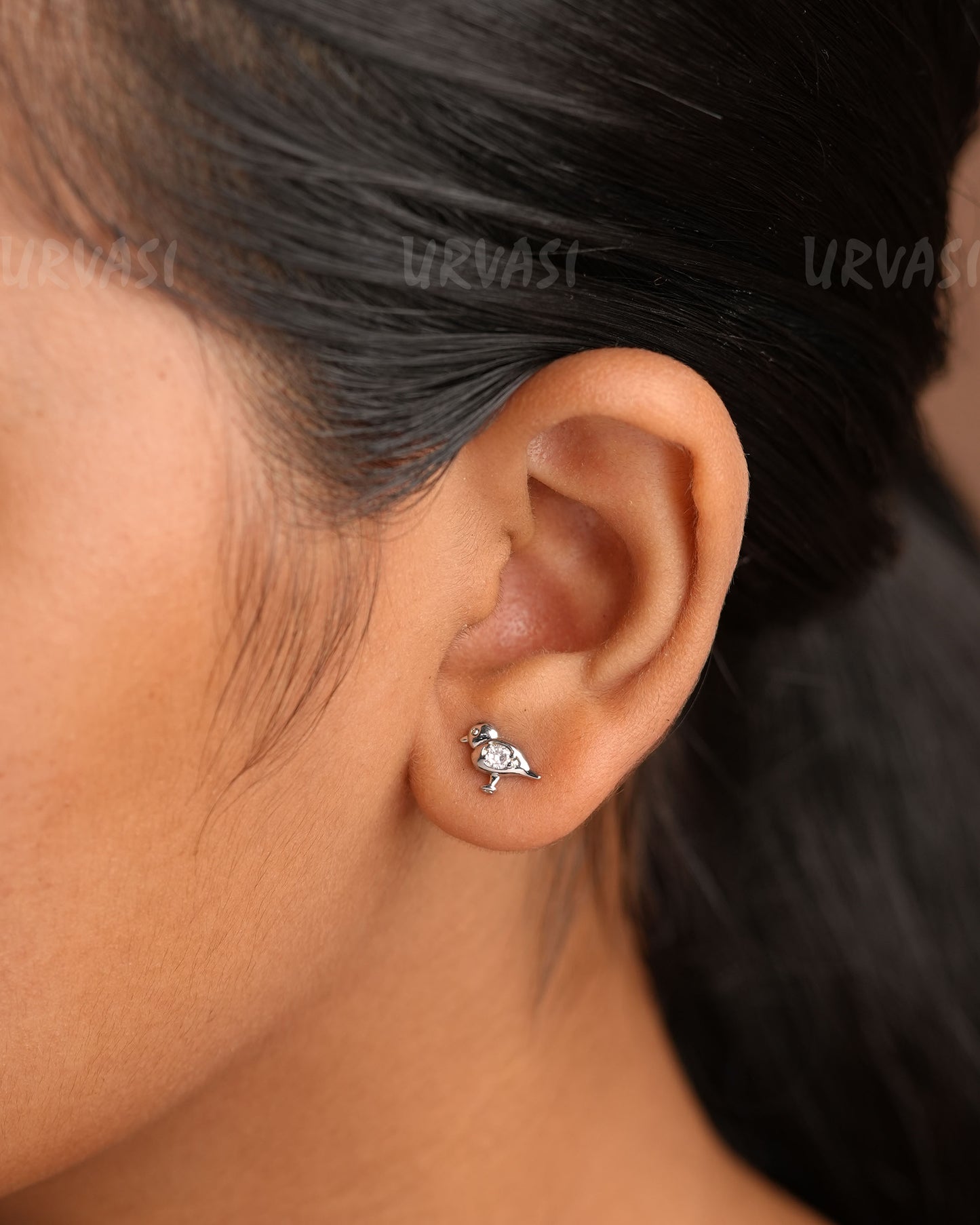 Minimal Bird  Designed Stud Earrings ER 426