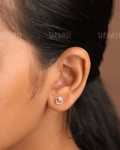 Minimal Pearl Stud Earrings ER 326