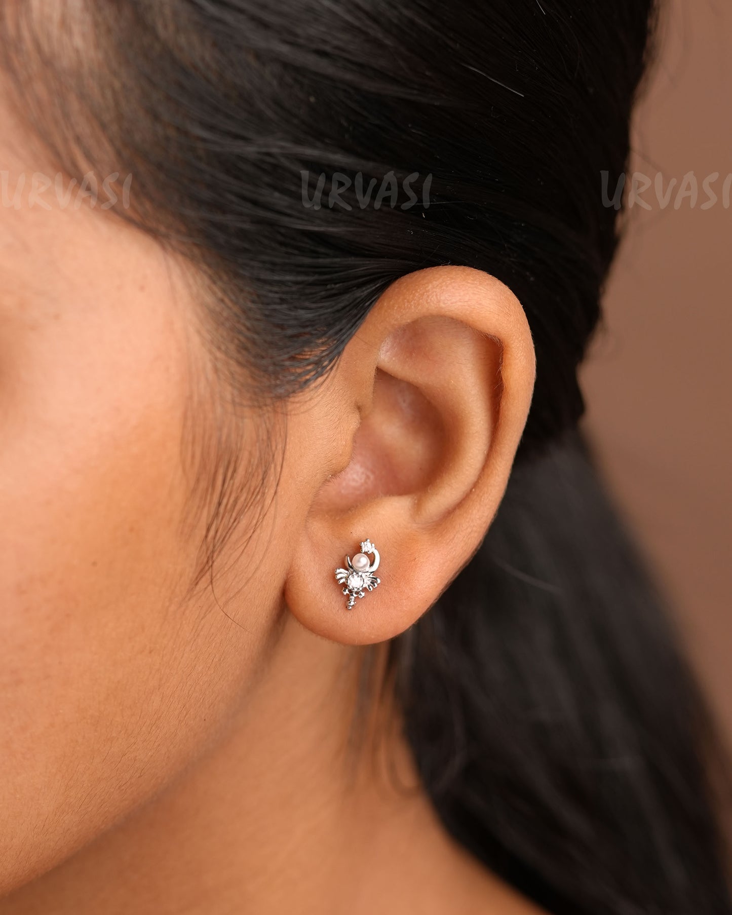 Minimal Stone-Stud Earrings ER 342