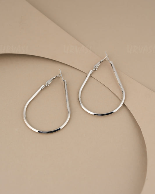 Rhodium Polish Trendy Earring ER 46