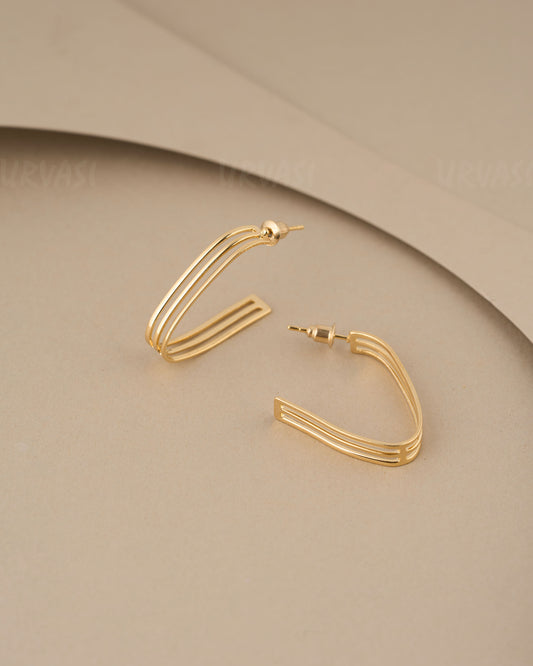 Gold polish Trendy Earring ER 47