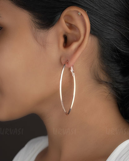 Trendy Three Tone  Imported Hoop Earrings ER 540