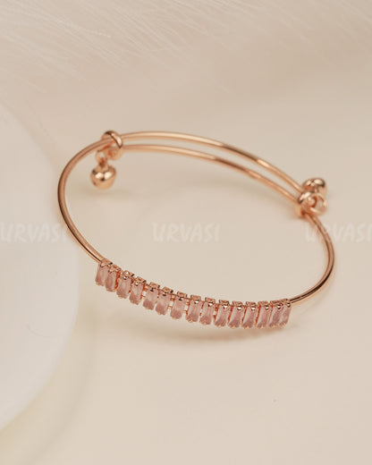 Rhodium Polish Stone Bracelet bangles BA 366