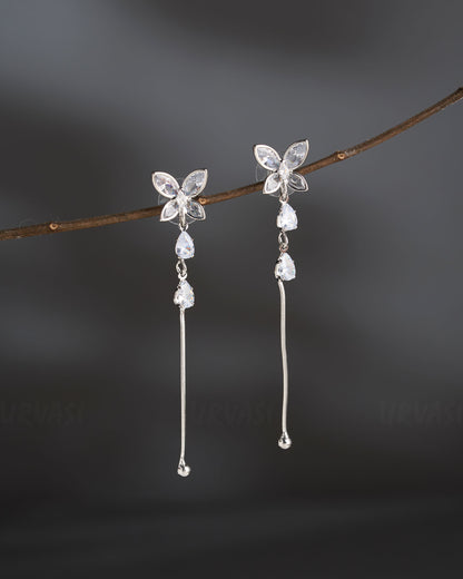 Korean Butterfly Designed Tassel Earrings  ER 840