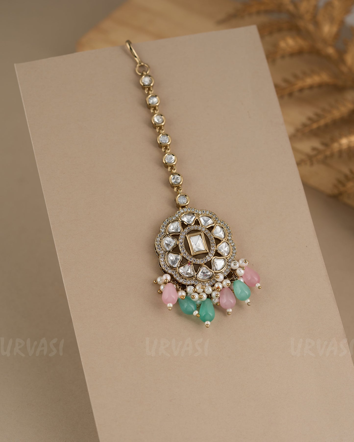 Mehendi Polish Kundan  and Polki Chutty CH 87