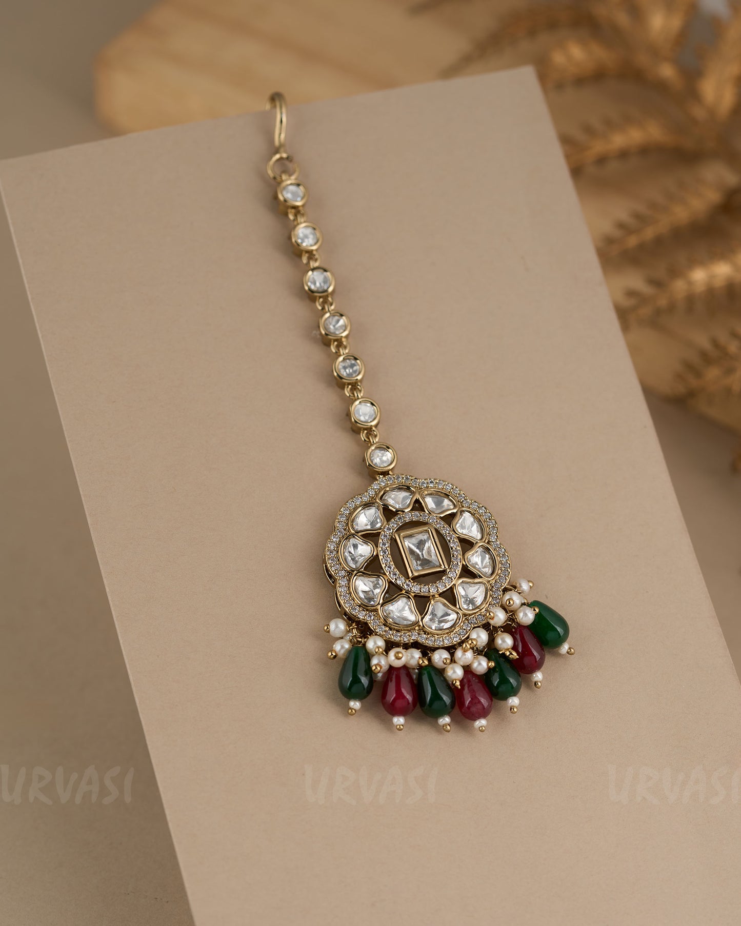 Mehendi Polish Kundan  and Polki Chutty CH 87