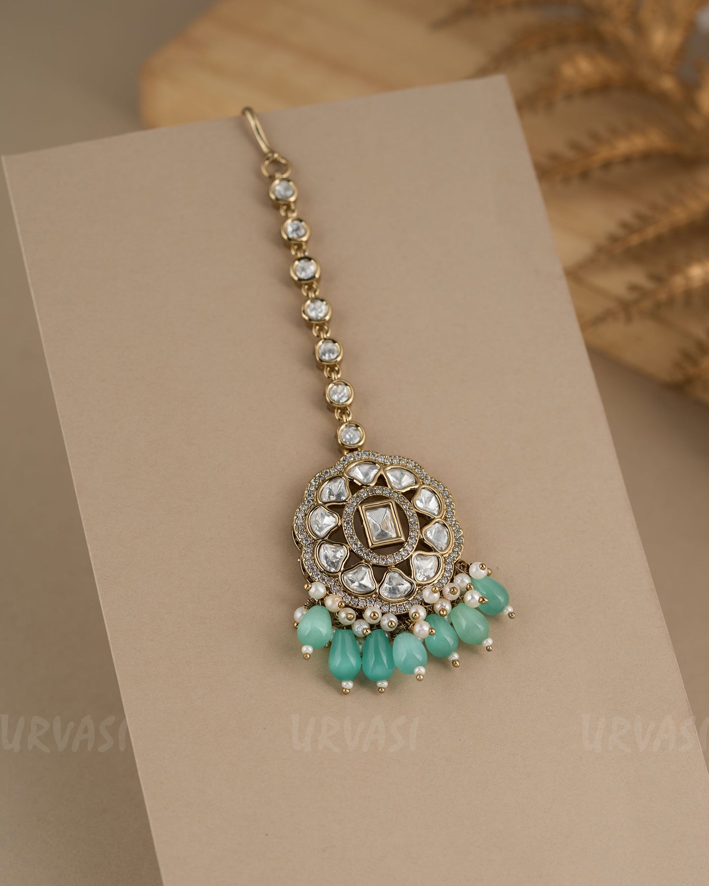 Mehendi Polish Kundan  and Polki Chutty CH 87