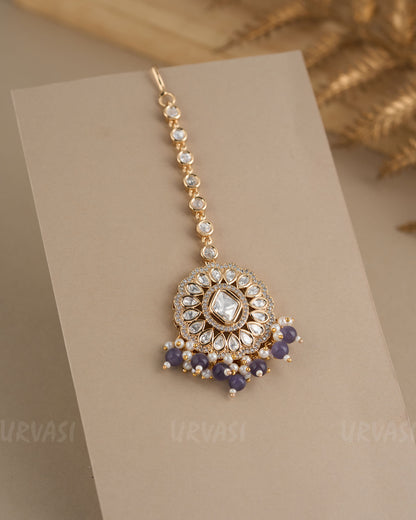 Gold-Toned Kundhan Stone Chutty CH 90
