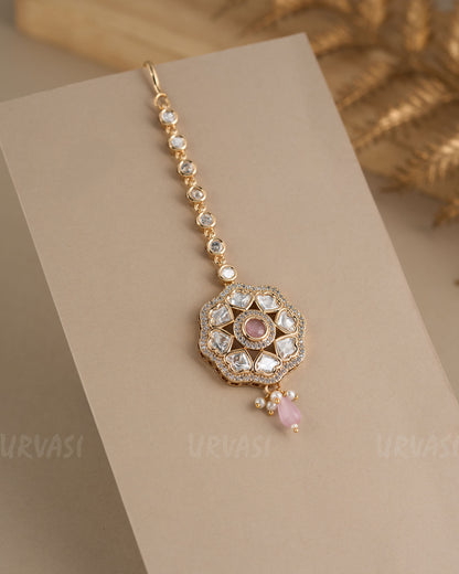 Gold-Toned Polka Beaded Chutty CH 88