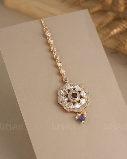 Gold-Toned Polka Beaded Chutty CH 88