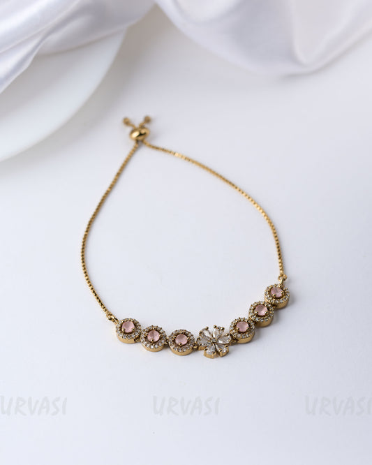 Mehendi Polish Floral Stone-Studded Bracelet BR 38