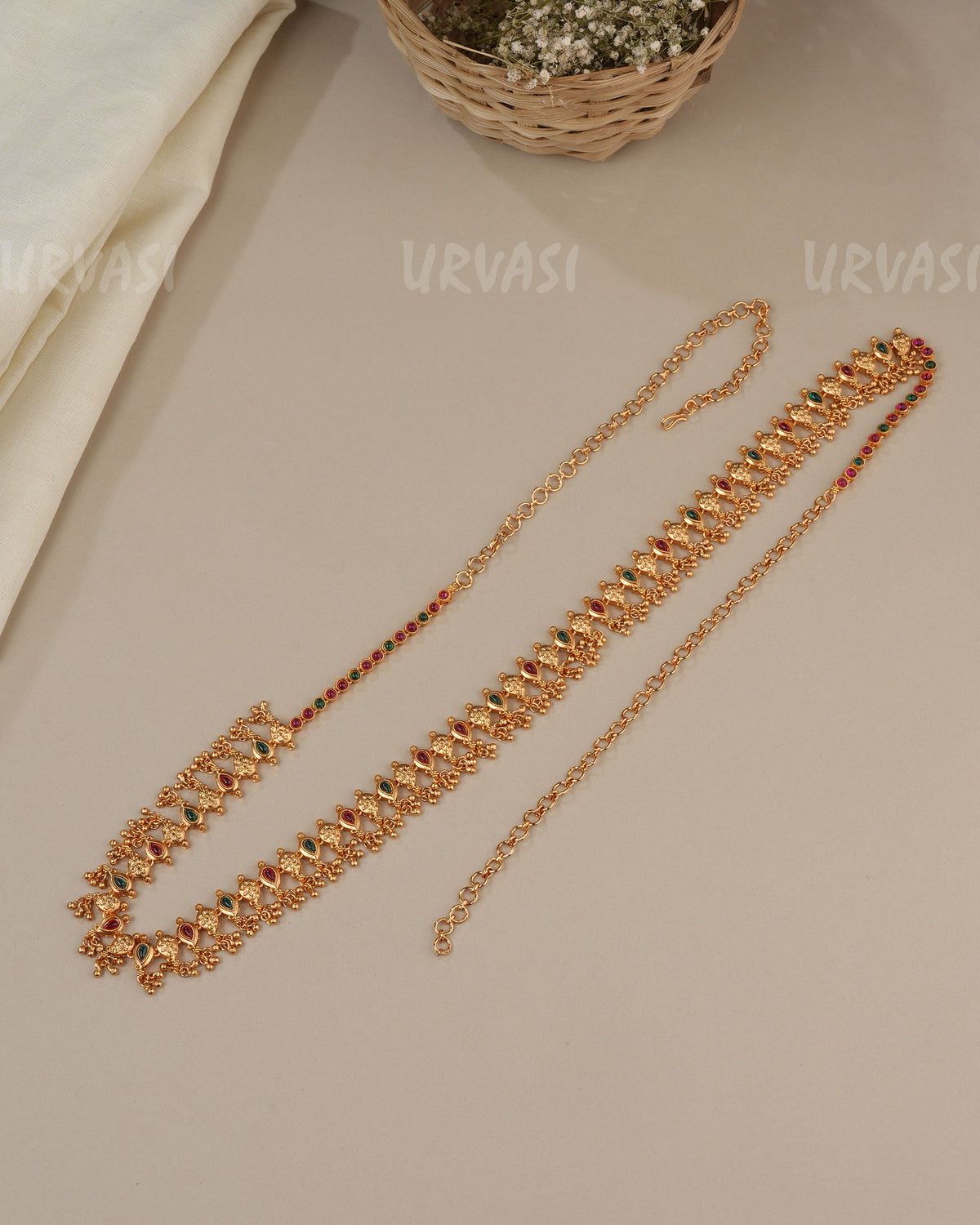 Premium Emerald Ruby Hip Chain HC 108