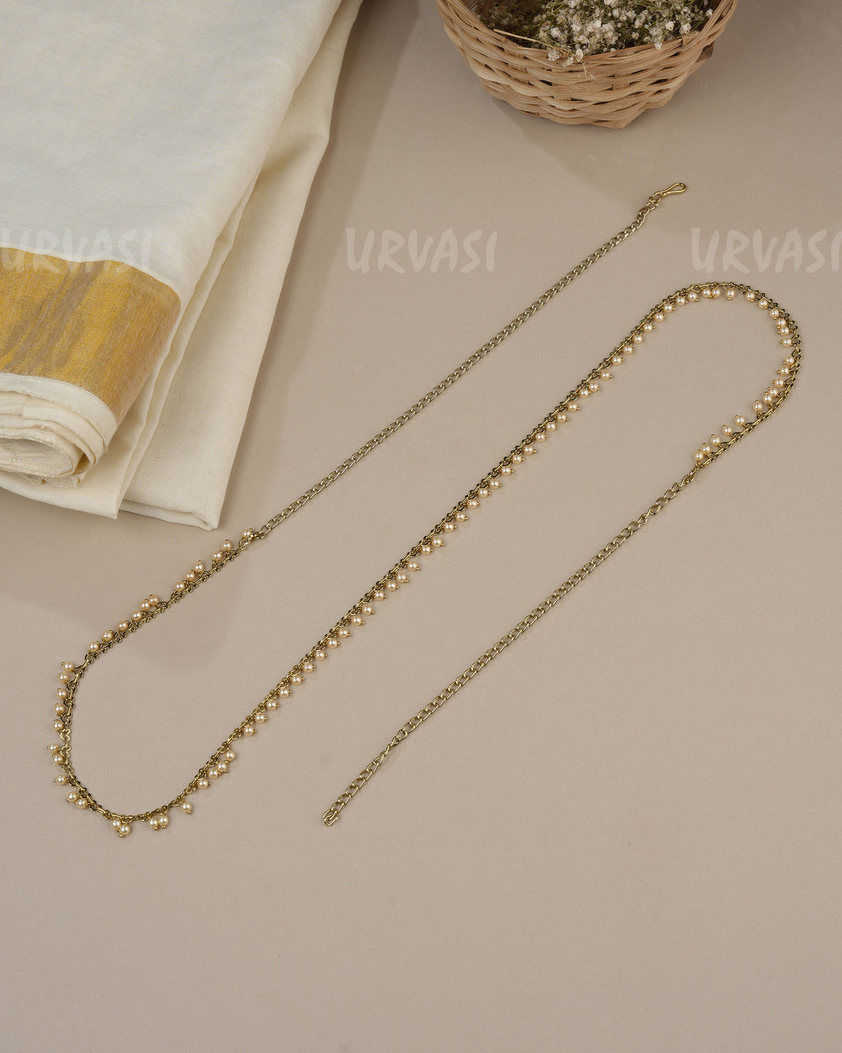 Mehendi Polish Pearl Beaded Hip Chain HC 121