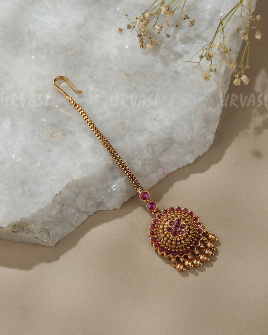Gold-Toned Lakshmi Floral Chutty CH 176