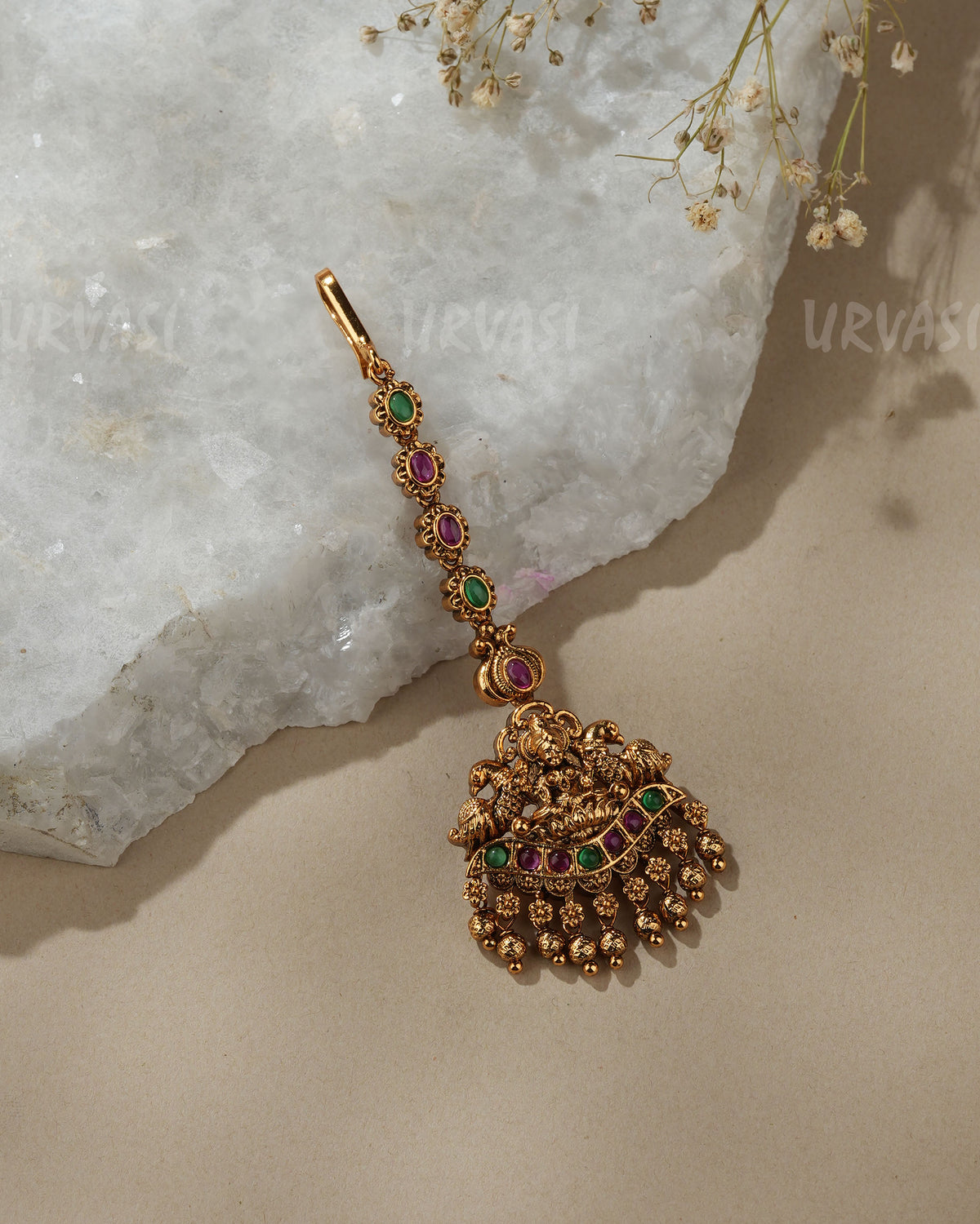 Gold-Toned Lakshmi Peacock Chutty CH 175