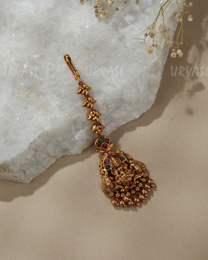 Gold-Toned Lakshmi Peacock Traditional Chutty CH 170