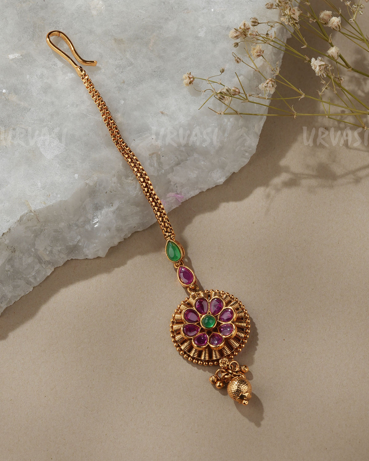 Gold - Toned Classic Floral Chutty CH 188