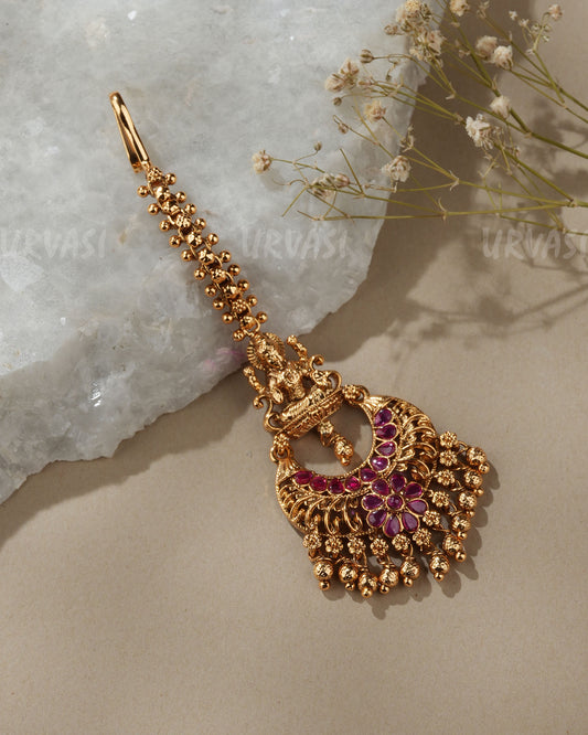 Gold-Toned Lakshmi Floral Chutty CH 168