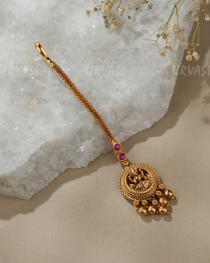 Gold-Toned Traditional Floral Chutty CH 173