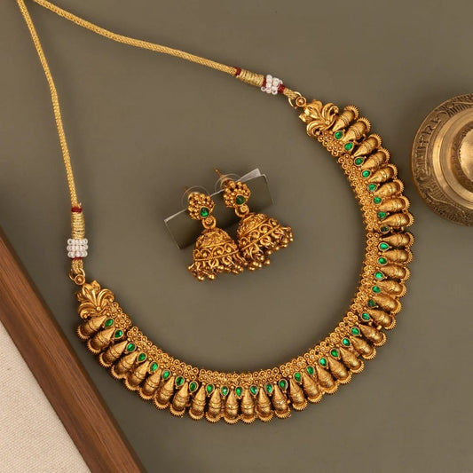 Gold-Toned Traditional Necklace 1767